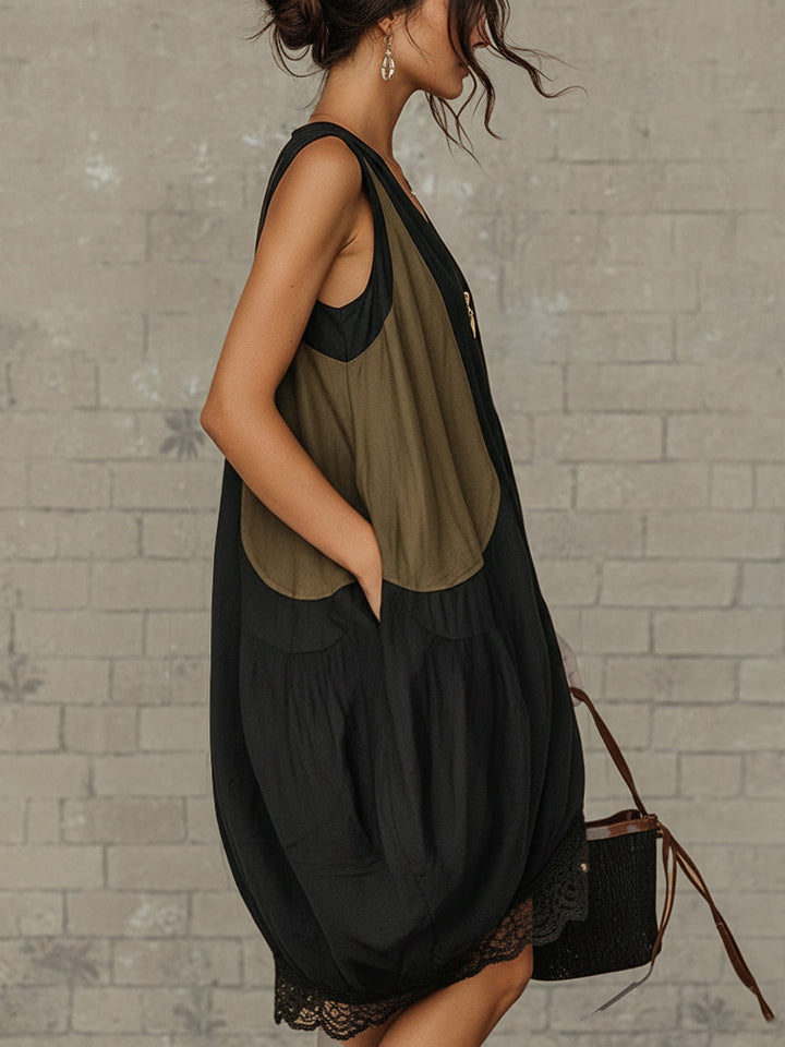 Ella | Elegant Mini Dress with Front Zip