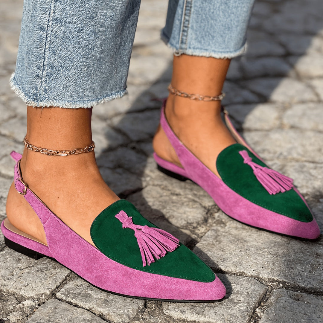 Marissa | Slingback Mules with Tassels