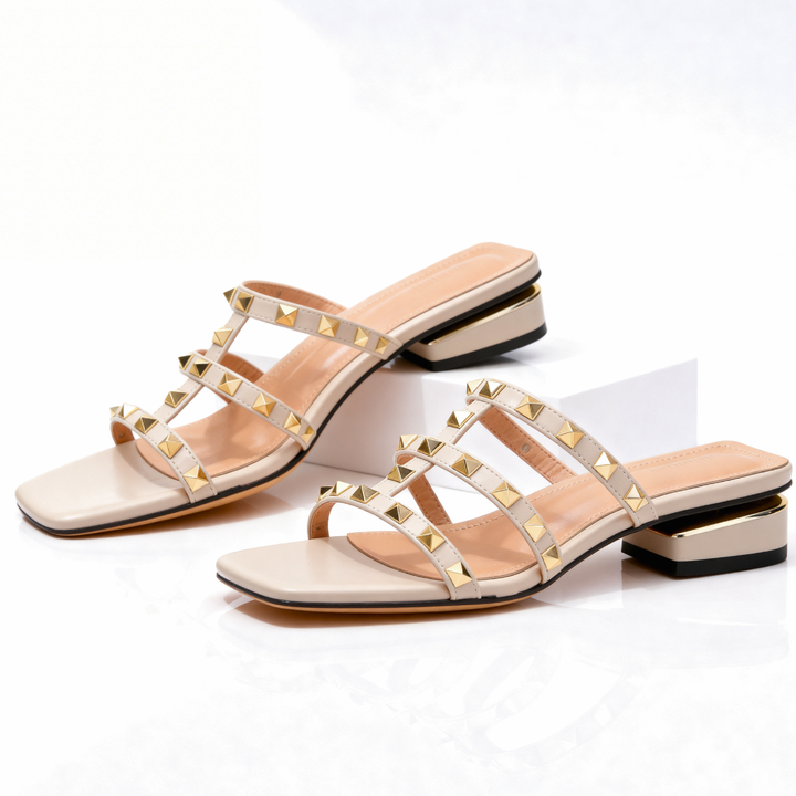 Colette™ | Gold Studded Sandal