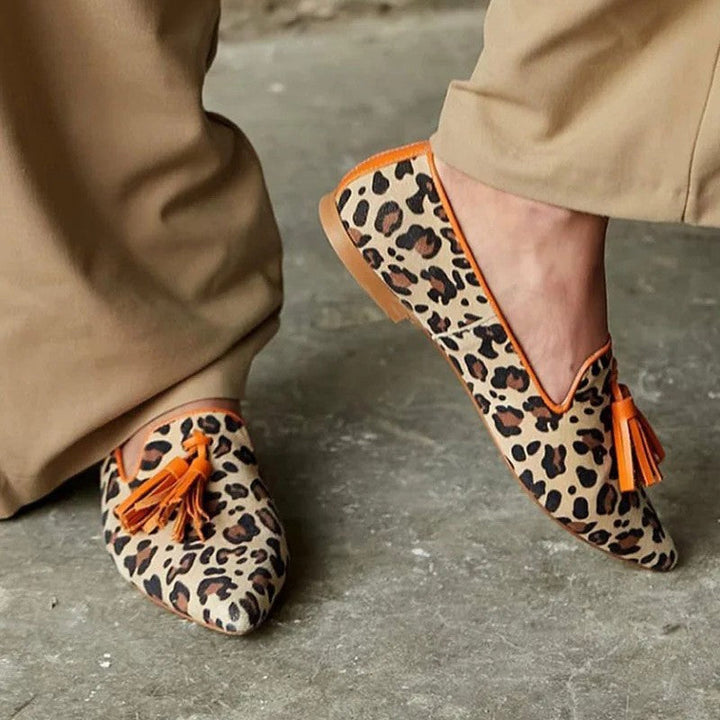 Neria | Leopard Penny Loafers