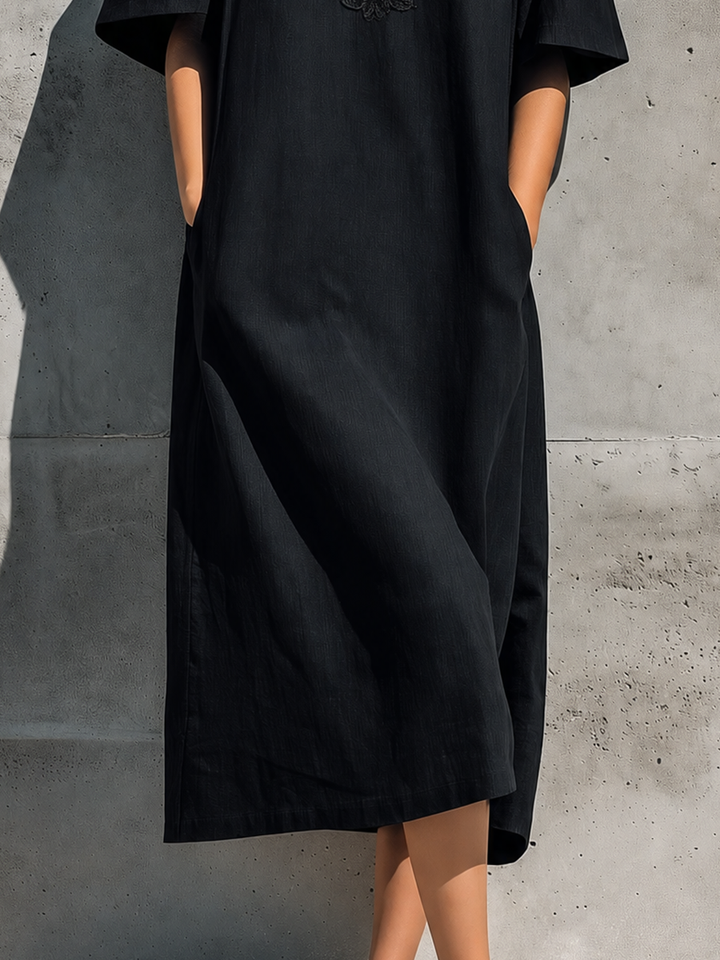 Fiorella | Elegant Embroidered Midi Dress