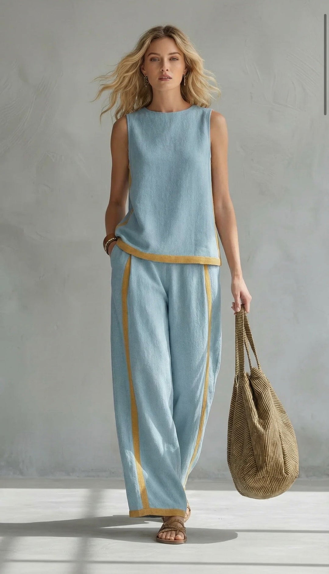Leila - Elegant 2-Piece Set with Relaxed Fit and Refined Details