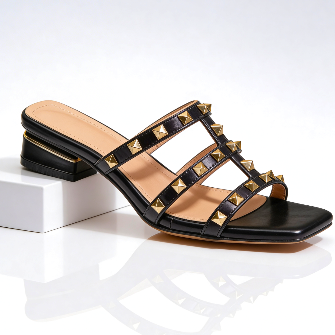 Colette™ | Gold Studded Sandal