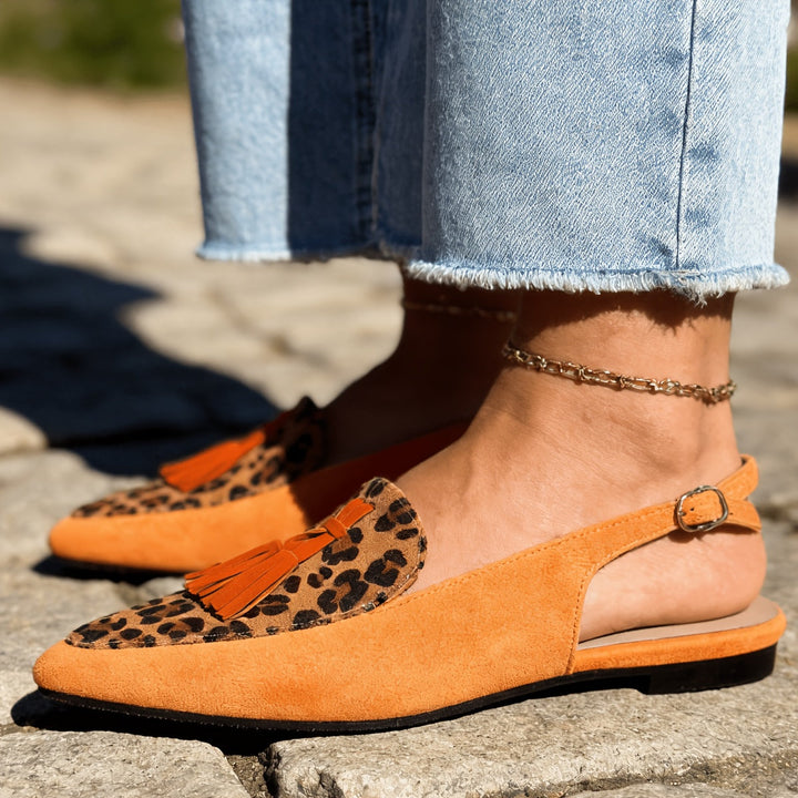 Marissa | Slingback Mules with Tassels