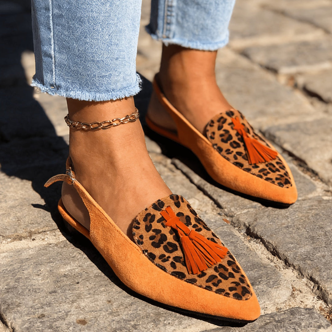 Marissa | Slingback Mules with Tassels