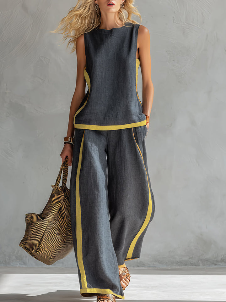Leila - Elegant 2-Piece Set with Relaxed Fit and Refined Details