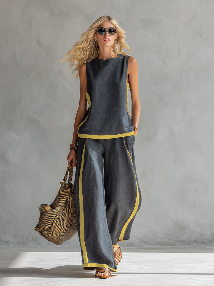 Leila - Elegant 2-Piece Set with Relaxed Fit and Refined Details