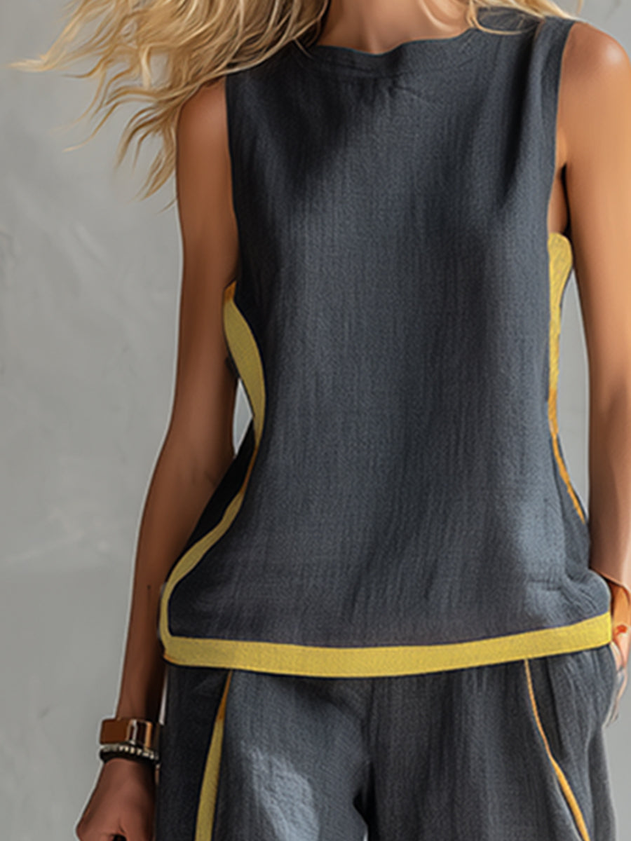 Leila - Elegant 2-Piece Set with Relaxed Fit and Refined Details