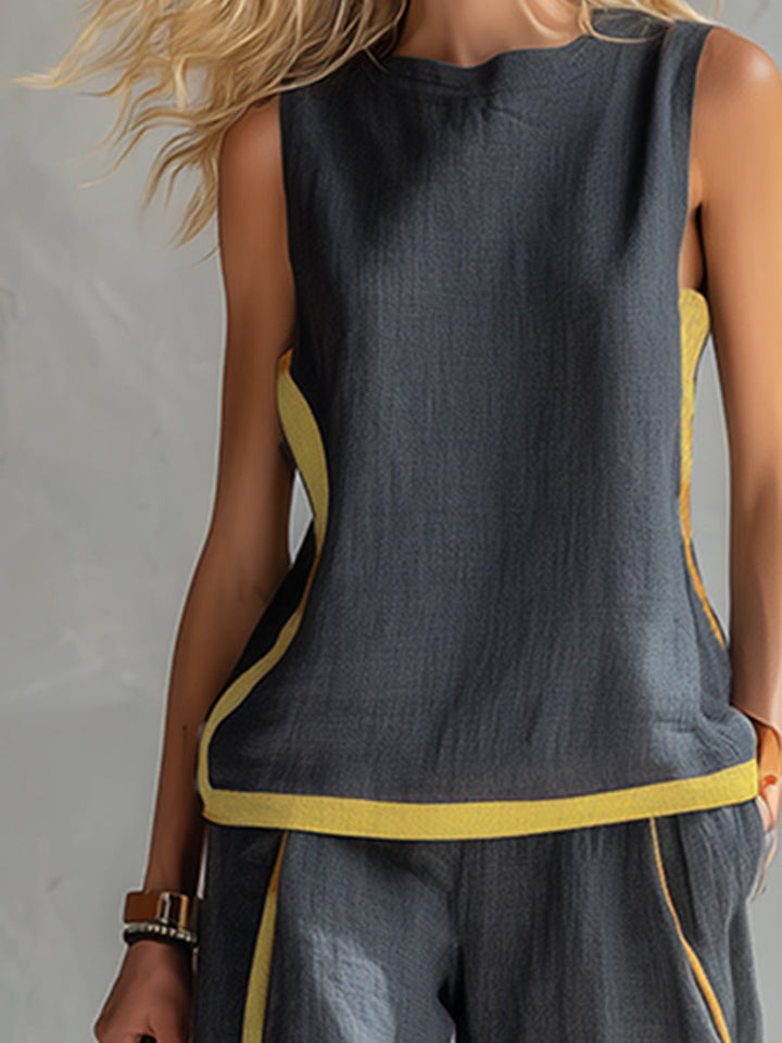 Leila - Elegant 2-Piece Set with Relaxed Fit and Refined Details