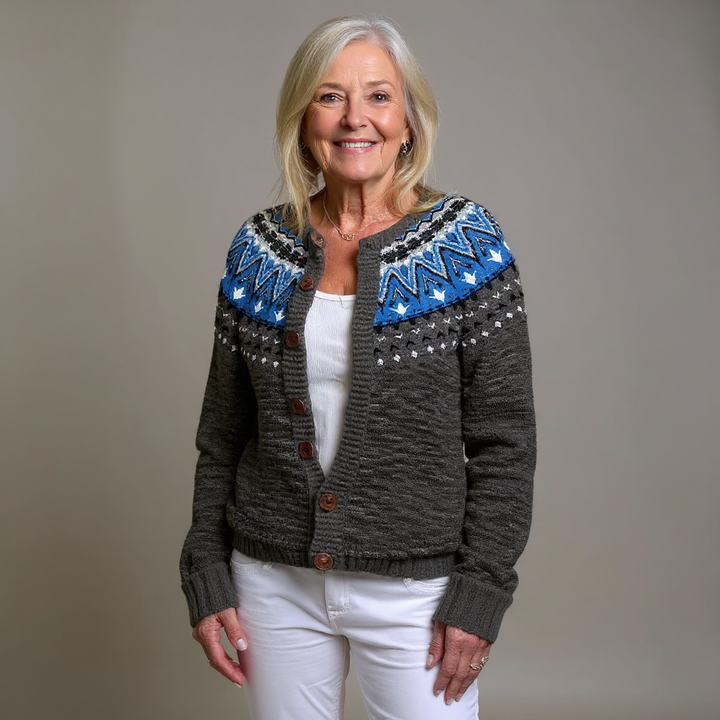Ragna Fair Isle Knit Cardigan