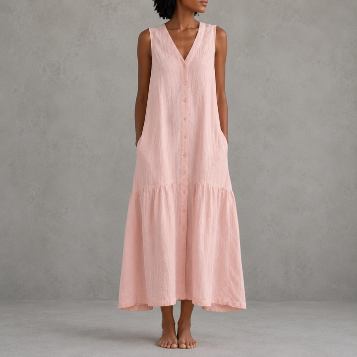 Sandra - Patchwork Midi Dress