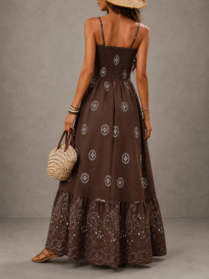 Patricia - Paisley Wrap Maxi Dress