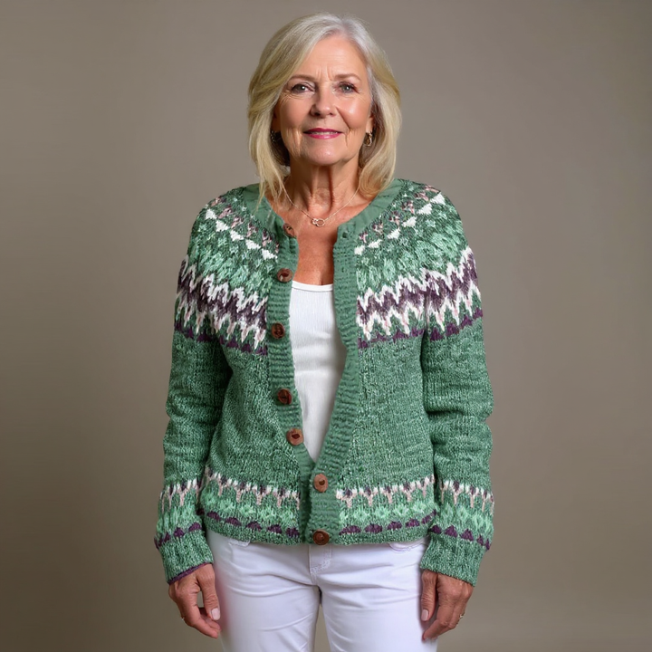 Lila Fair Isle Knit Cardigan
