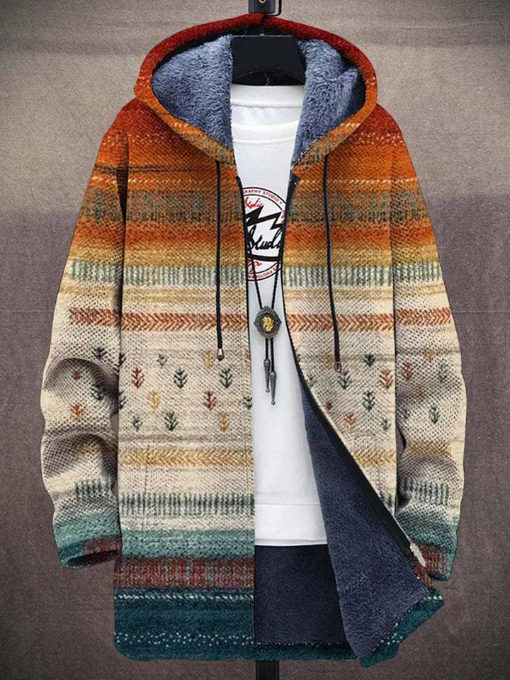Cynthia | Artful Hooded Cardigan