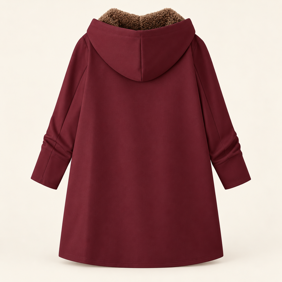 Heather | Cozy Hooded Longline Coat