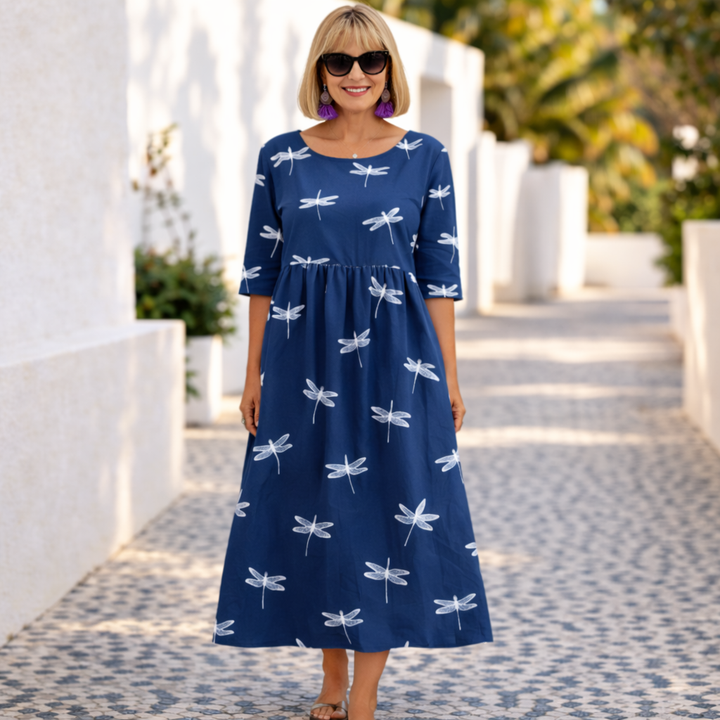 Maureen | Summer Floral Dress - Timeless Elegance