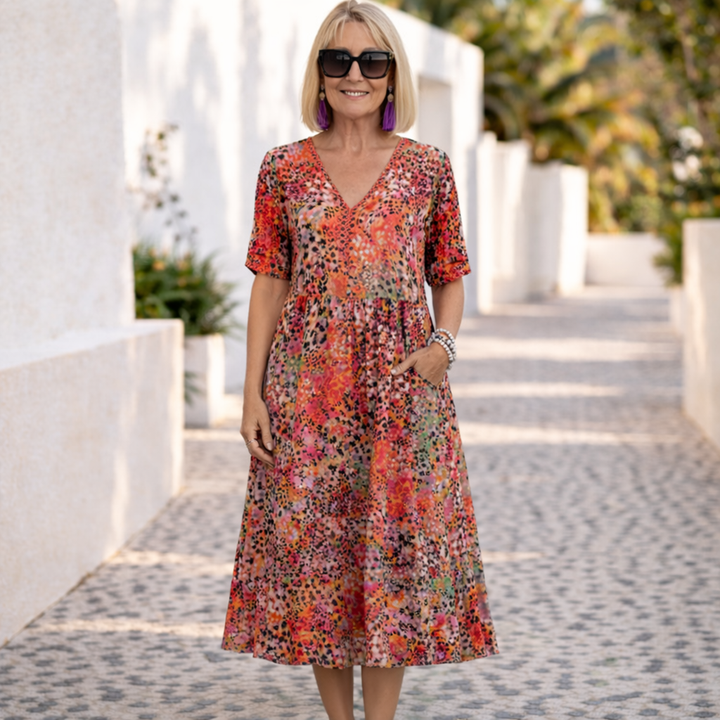 Christine | Midi Dress - Floral Design