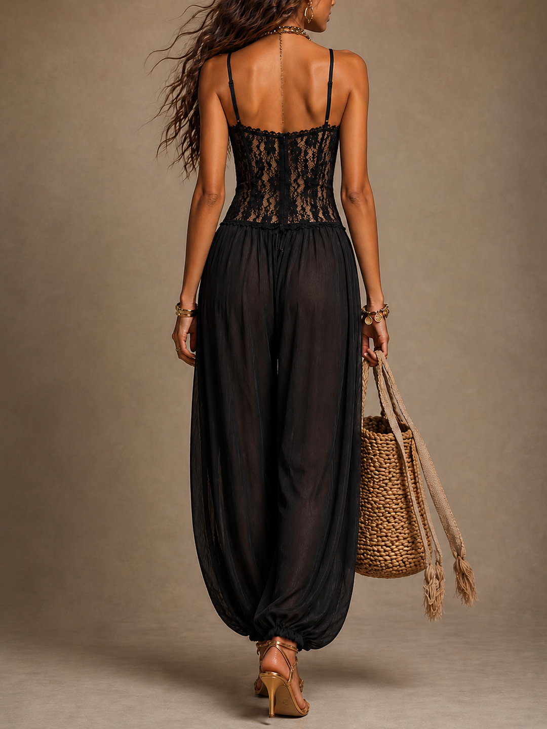 Laia™ | Lace Halter Jumpsuit