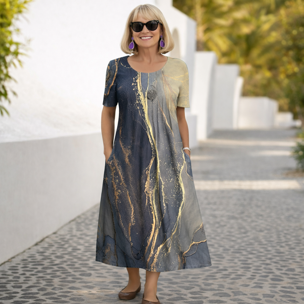 Carol | Floral Midi Dress - Easy Elegance