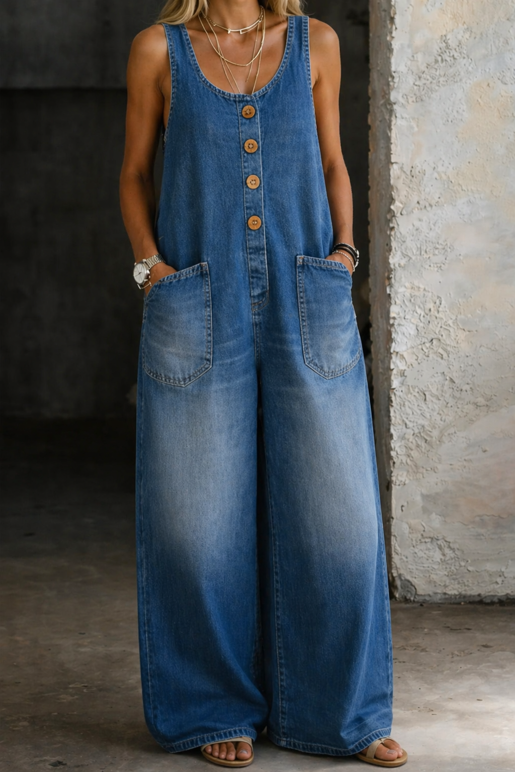 Lisa | Casual Denim Overall Dress Amy & Emily Lisa | Casual Denim Overall Dress Amy & Emily