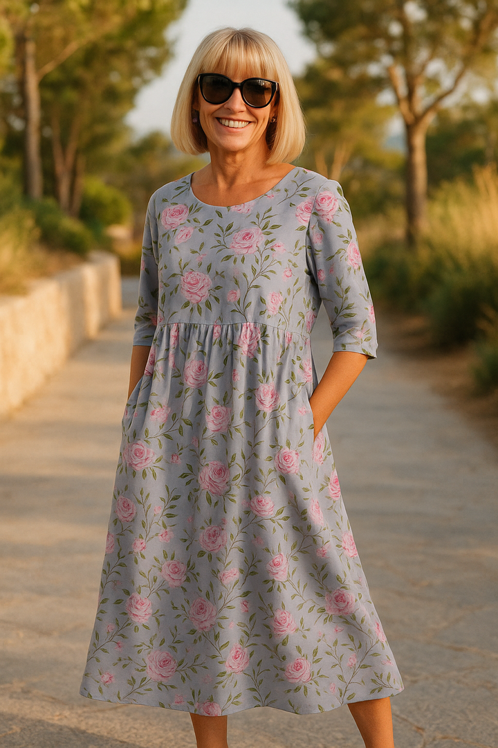 Margaret | Midi Dress – Effortless Elegance