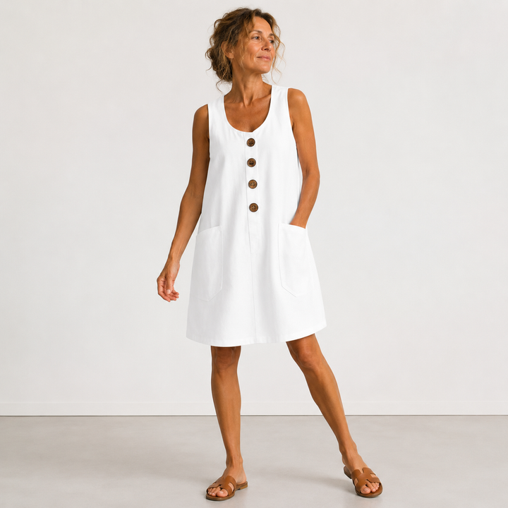 Clara - Cotton and Linen Dress