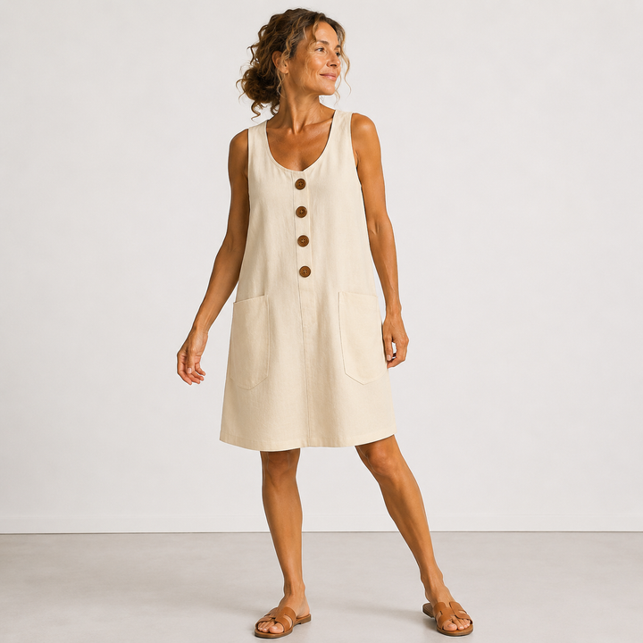 Clara - Cotton and Linen Dress