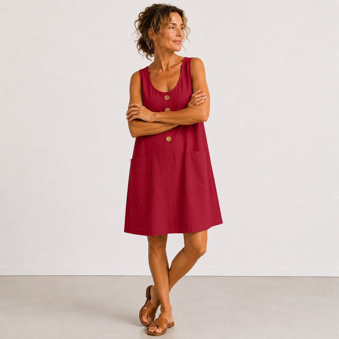 Clara - Cotton and Linen Dress