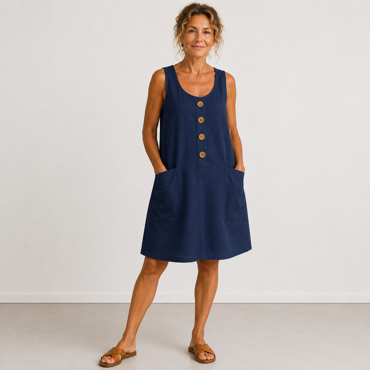 Clara - Cotton and Linen Dress