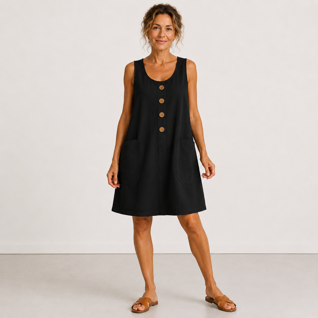 Clara - Cotton and Linen Dress