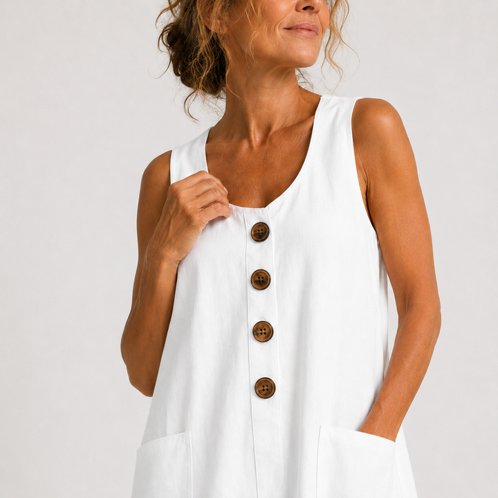 Clara - Cotton and Linen Dress