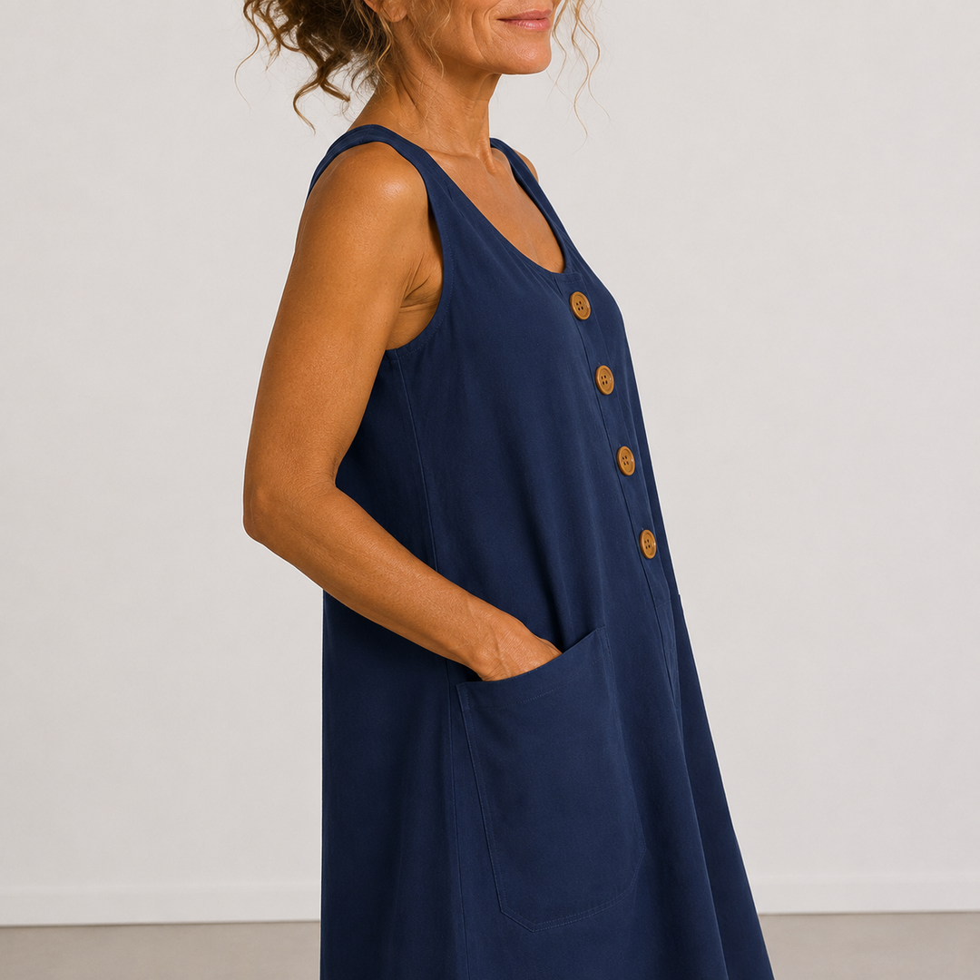 Clara - Cotton and Linen Dress