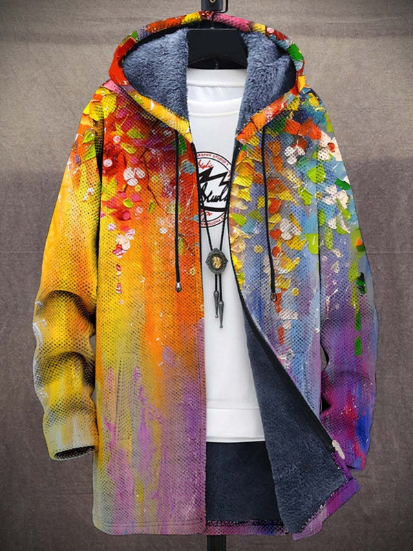 Cynthia | Artful Hooded Cardigan