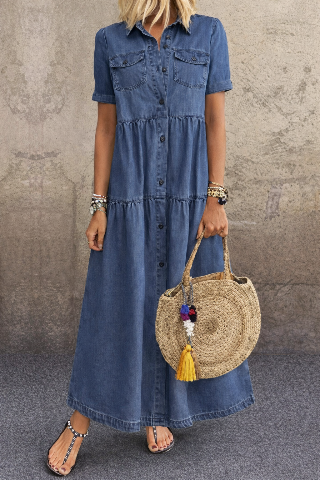 Brooklyn | Long Denim Shirt Dress