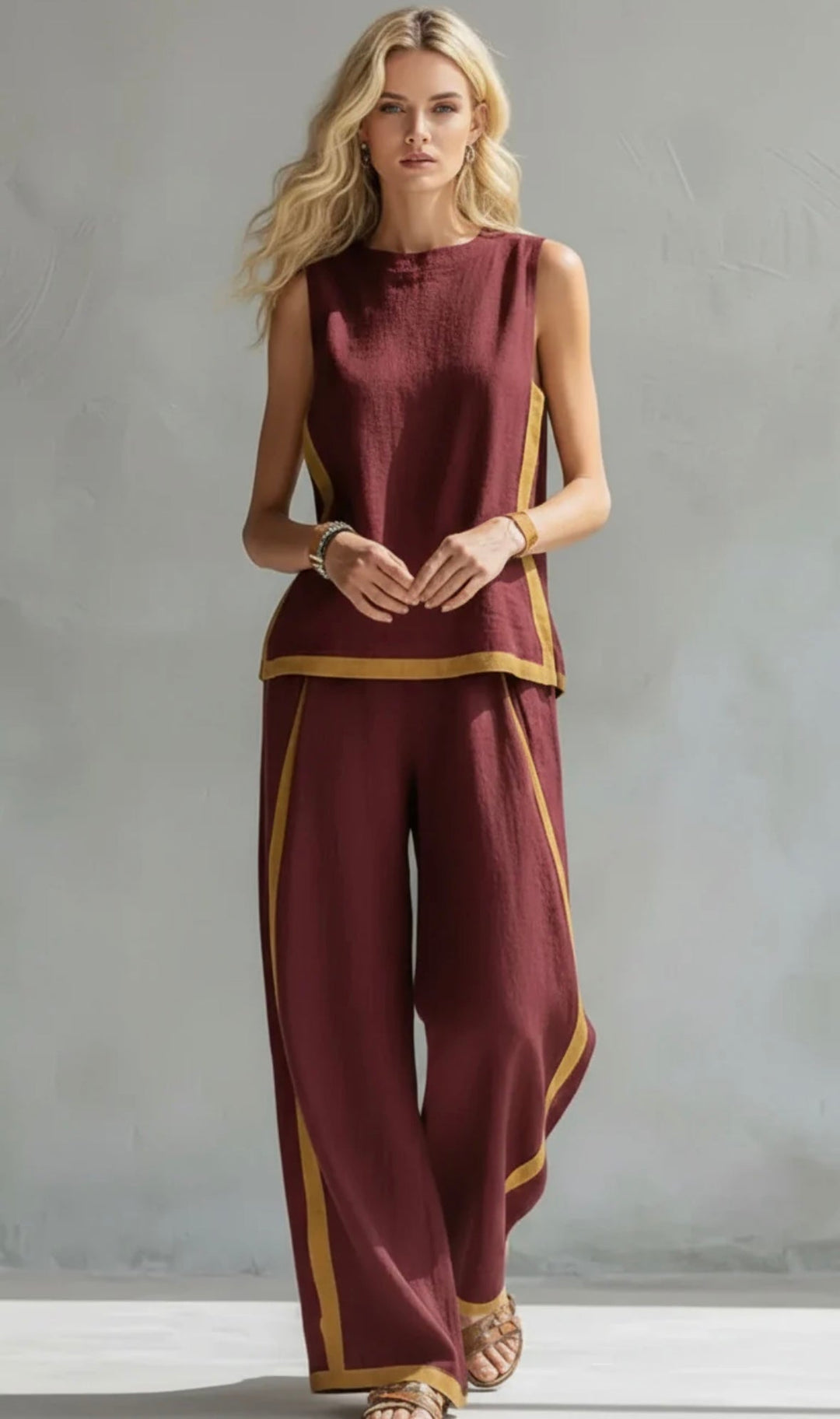 Leila - Elegant 2-Piece Set with Relaxed Fit and Refined Details