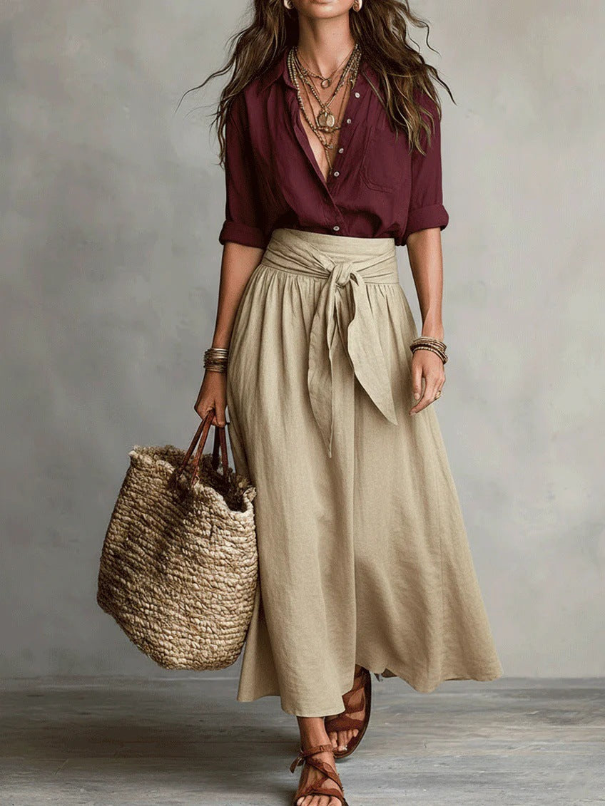River | Elegant Two-Piece Midi Set