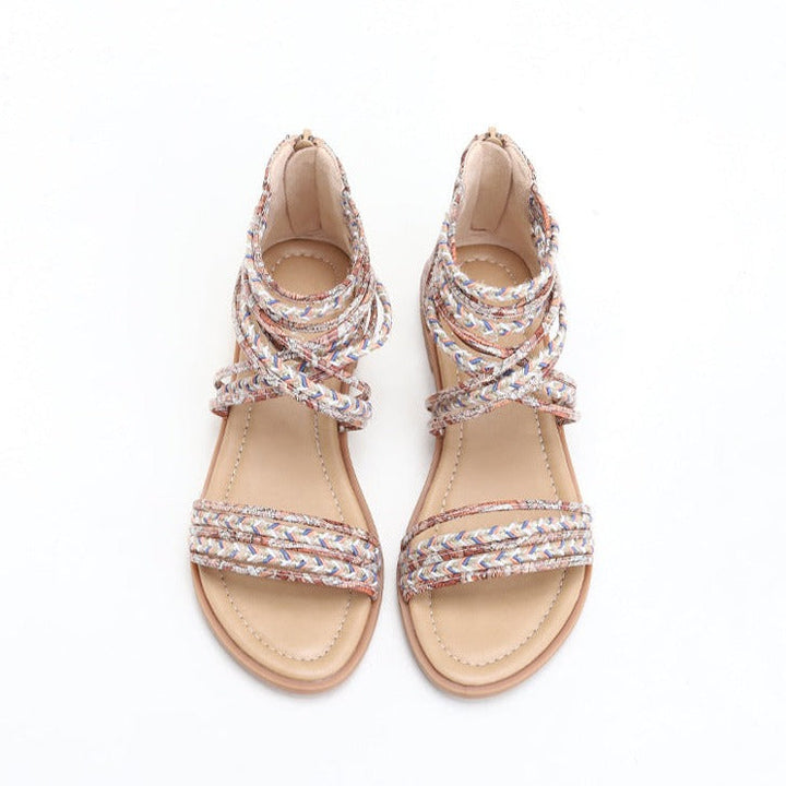 Roman Crisscross Bohemian Beach Sandals