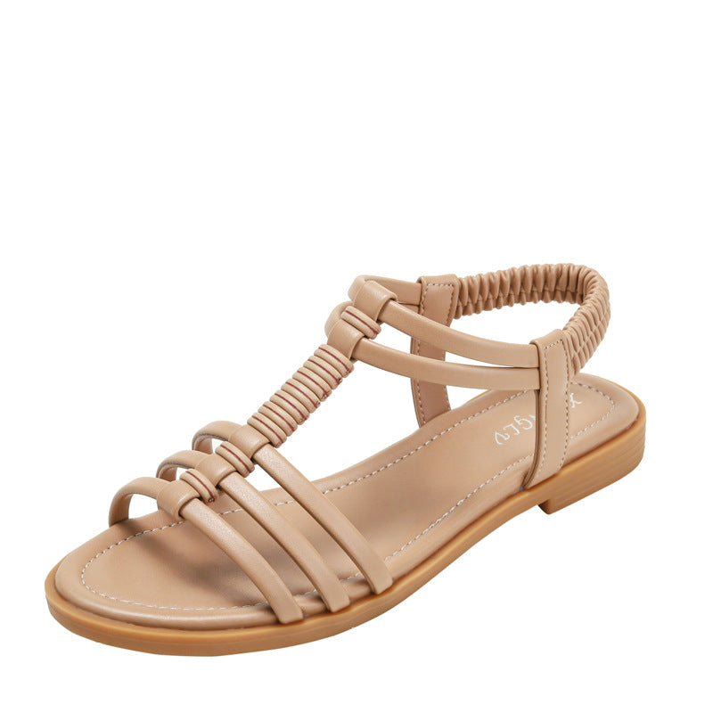 Vintage Bohemian Hollow-Out Flat Comfortable Roman Sandals