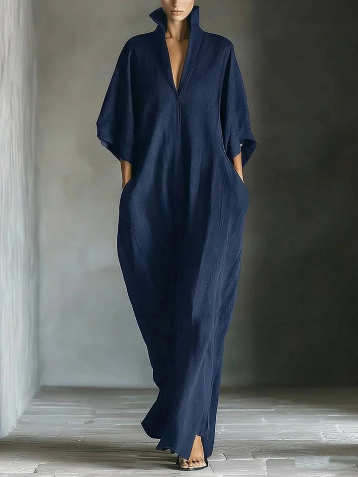 Cosima | Maxi Dress with Kimono Sleeves and V-Neck