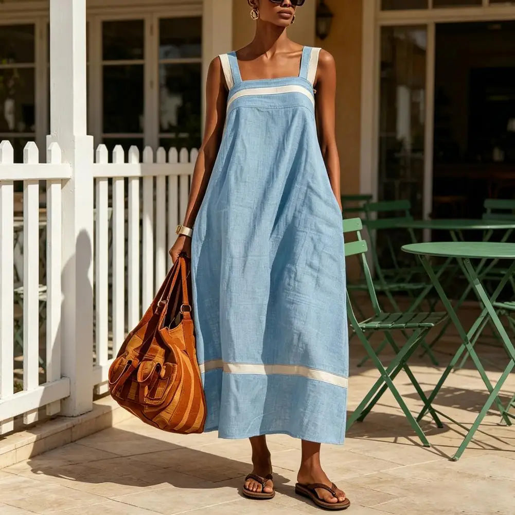 Carol - Color Block Pocket Dress