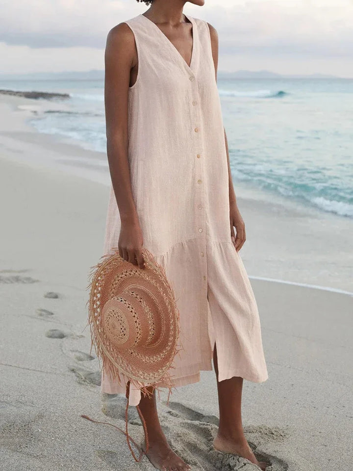 Sandra - Patchwork Midi Dress