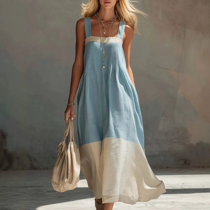 Barbara - Color Block Maxi Dress
