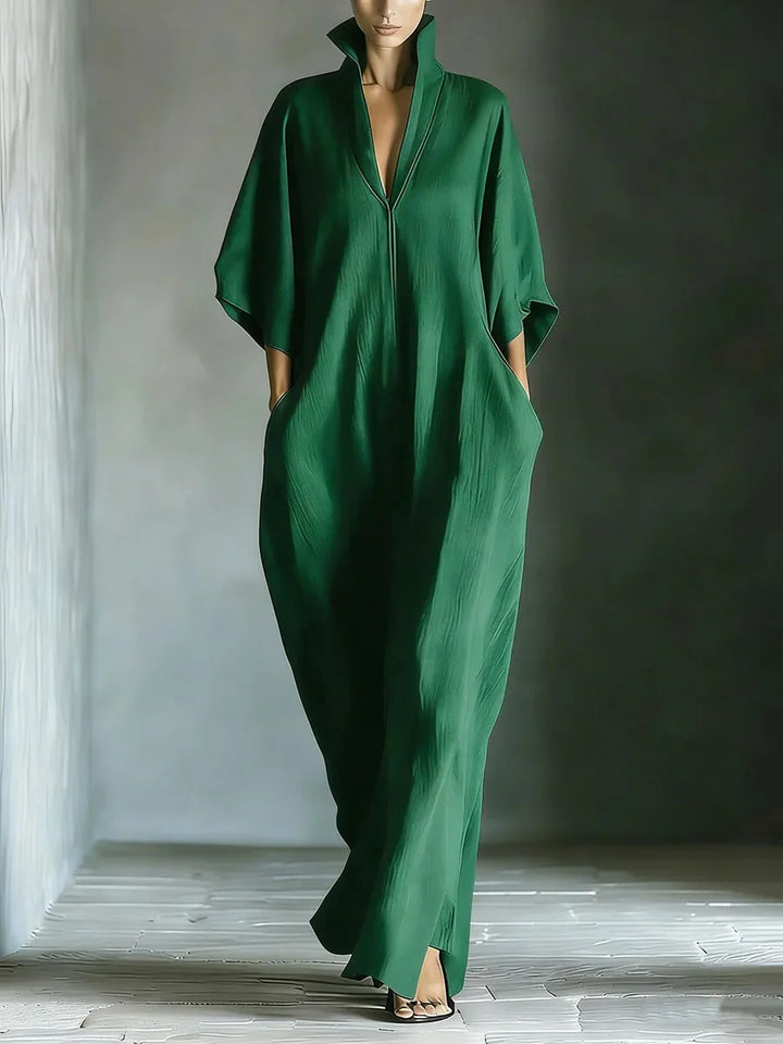 Cosima | Maxi Dress with Kimono Sleeves and V-Neck