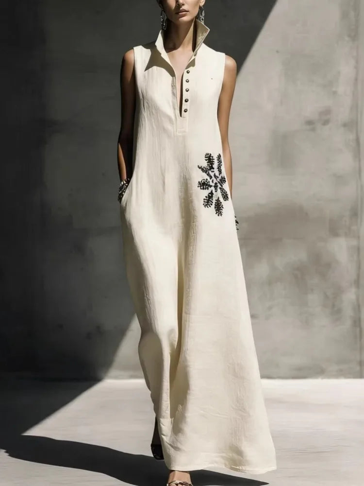 Denise - Cinched Waist Maxi Dress