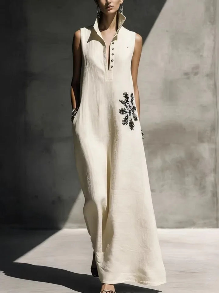 Denise - Cinched Waist Maxi Dress