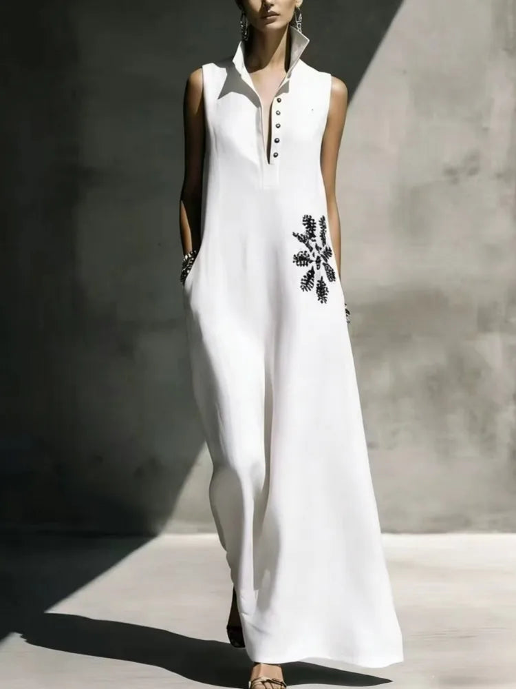 Denise - Cinched Waist Maxi Dress