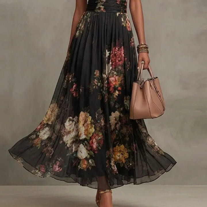 Sylvie - French Vintage Floral Halter Dress