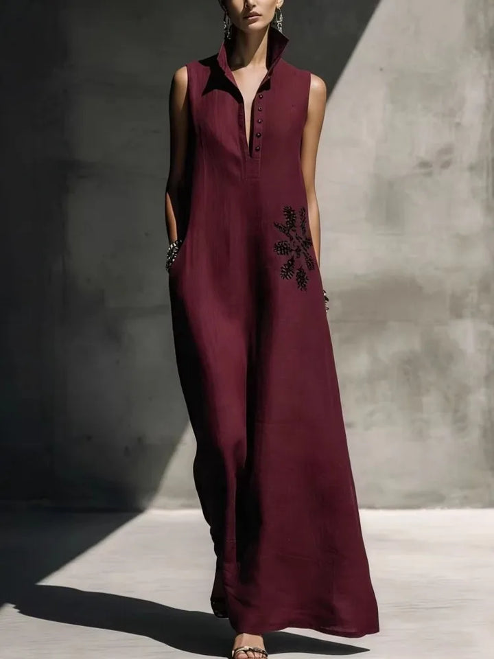 Denise - Cinched Waist Maxi Dress