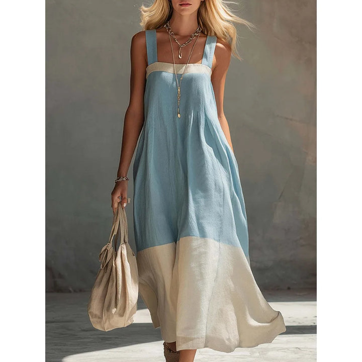 Barbara - Color Block Maxi Dress