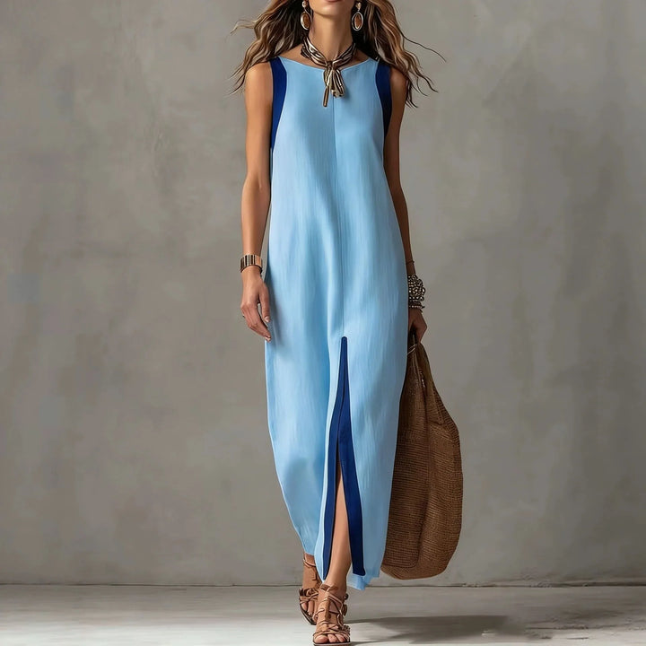 Brenda - Asymmetrical Hem Maxi Dress